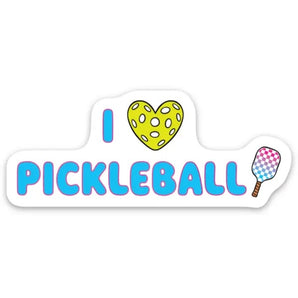 The Found - I Love Pickleball Die Cut Sticker