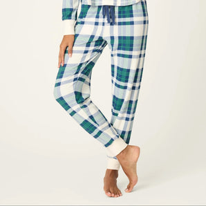 PJ Salvage - Natural Plaid Cozy Life Jammy Pant