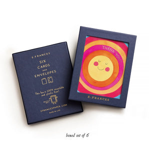 E Frances Paper - Super Sunny Thank You Boxed Set of 6
