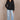 Vintage Havana - Studded Quarter Zip Sweatshirt Black