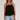 Elan - Spaghetti Strap Flowy Black Top