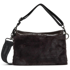 Think Royln - Chocolate Faux Fur Deluxe Bum Bag 2.0 Handbag