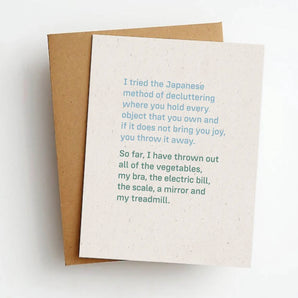 Skel - Decluttering Humor Greeting Card