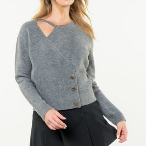 THML - Side Wrap Knit Sweater