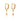 Scream Pretty - 18K Gold Plated Sterling Silver Lightning Bolt Charm Hoop Earrings