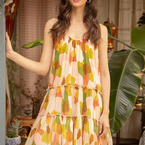 THML - Multi Colored Tier Dress