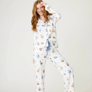 PJ Salvage - Ivory Happy Llama PJ Set