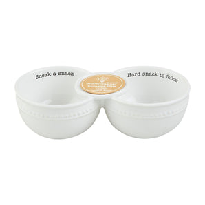 Mud Pie - Snack Double Dip Sitter Server