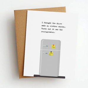 Skel - Dryer Refrigerator Greeting Card