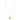 Marlyn Schiff - Gold Plated 20" Round Pendant Necklace
