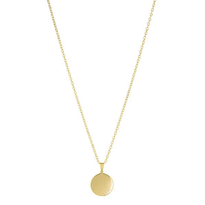 Marlyn Schiff - Gold Plated 20" Round Pendant Necklace