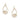Marlyn Schiff - Wire Teardrop Beaded Earring