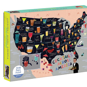 Chronicle - Cocktail Map USA 1000 Piece Puzzle