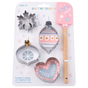 Stephen Joseph - Holiday Cookie Cutter and Spatula Set
