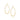 Marlyn Schiff - Gold Large Open Oval Drop Earrings