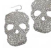 Daphne Olive - Small Skull Earrings Silver