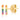 Tai - Rainbow CZ Stick Earring Gold