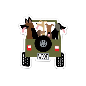 R. Nichols - Jeep Dogs Sticker